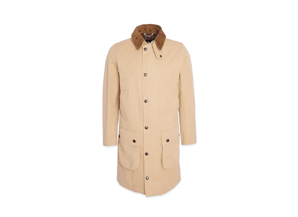 Barbour Border Peach Skin Mid-Length Coat "LBGE"