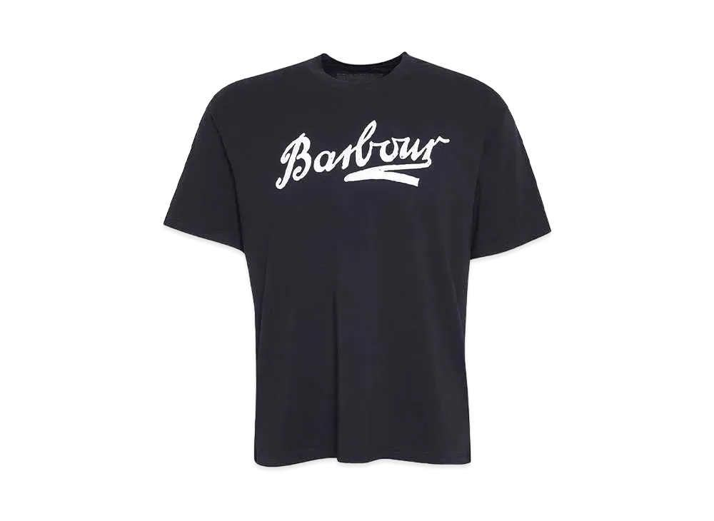 Barbour Grainger Archive Logo Relaxed Fit T-Shirt "Black"