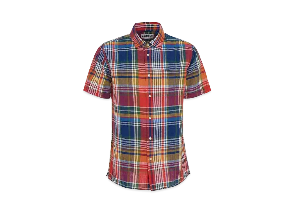 Barbour Weymouth Madras Check Short Sleeve Shirt (Regular Fit) "Navy"
