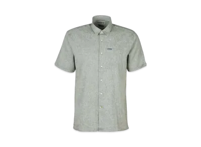 Barbour Nelson Cotton Linen Short Sleeve Shirt (Regular Fit) "Olive"