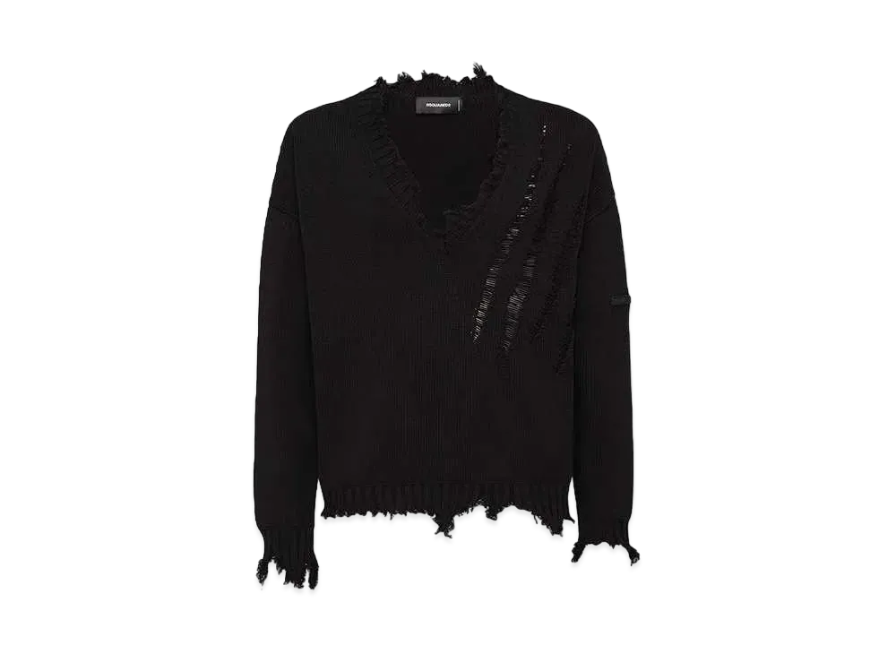 Dsquared2 V Neck Pullover "Black"