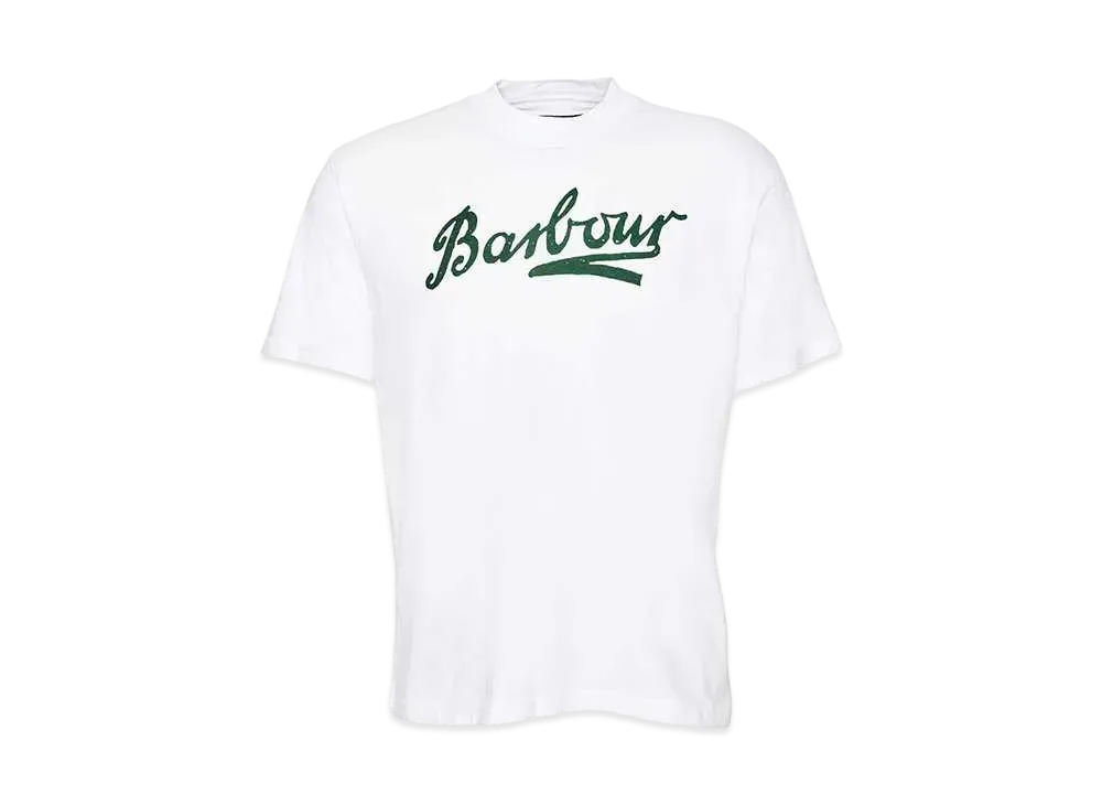 Barbour Grainger Archive Logo Relaxed Fit T-Shirt "White"