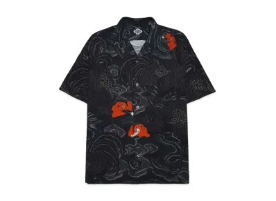 APHRODITEGANG Gakkin x Budspool Uzushamo Hawaiian Shirt "Black"