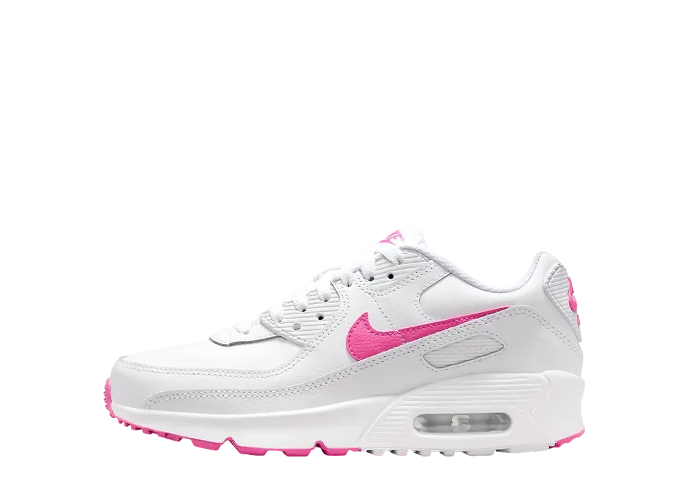 ナイキ GS エアマックス90 "ホワイト/レーザーフーシャ"