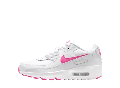 Nike GS Air Max 90 "White/Laser Fuchsia"
