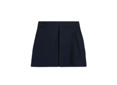 AMI PARIS Panelled Mini Skirt "Navy Blue"