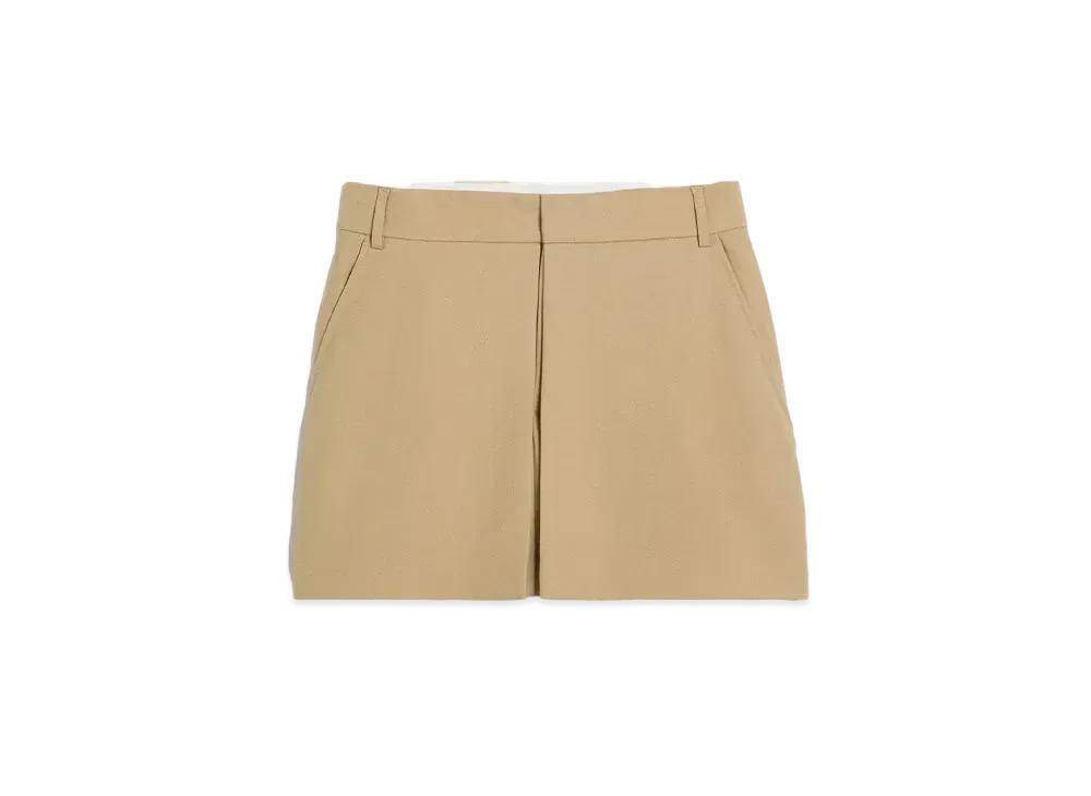 AMI PARIS Panelled Mini Skirt "Sand"