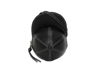 JW ANDERSON Medium Cap Leather Crossbody Bag "Black"