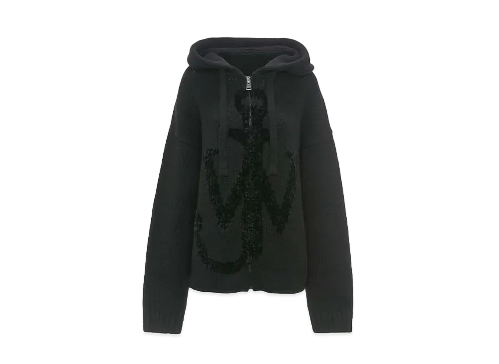 JW ANDERSON Anchor Logo Hoodie "Black"