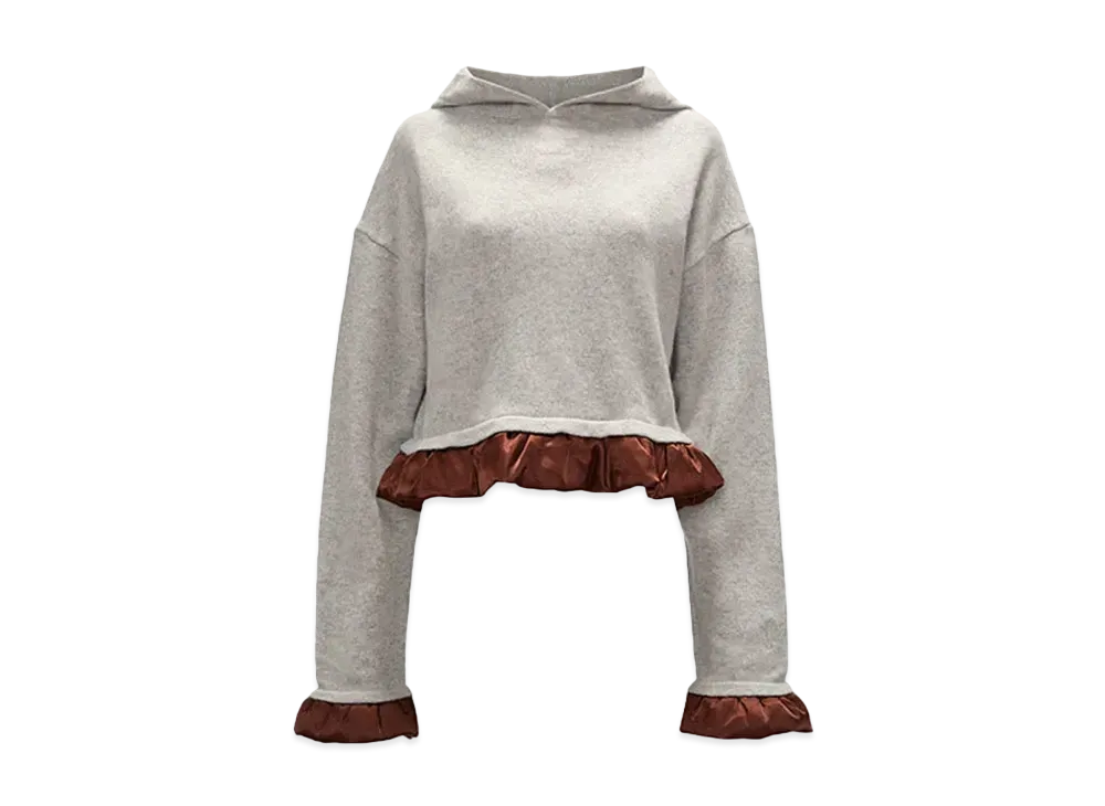 JW ANDERSON Cropped Hoodie "Gray"
