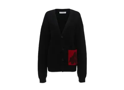 JW ANDERSON Patch Pocket Cardigan "Black"