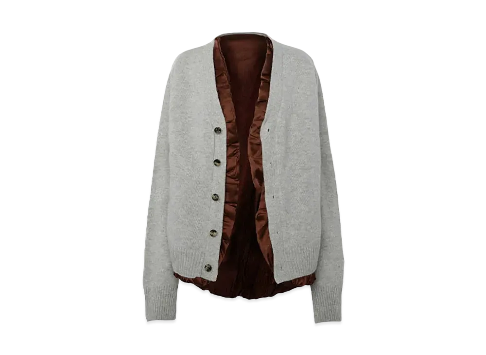 JW ANDERSON Cardigan "Gray/Brown"