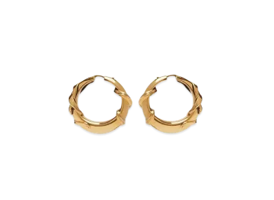 Alexander McQUEEN Snake Hoop Earrings "Antique Gold"