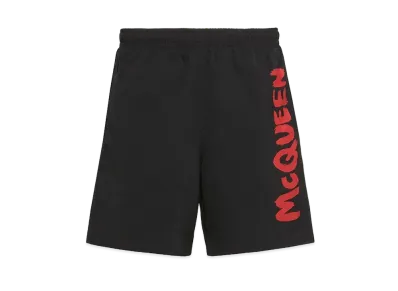 Alexander McQUEEN Graffiti Swim Shorts "Black"