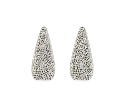 Alexander McQUEEN Jeweled Claw Earrings "Antique Silver"