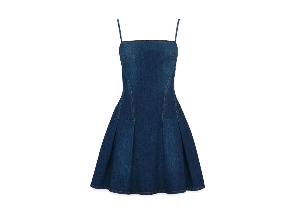 Alexander McQUEEN Denim Mini Dress "Indigo"