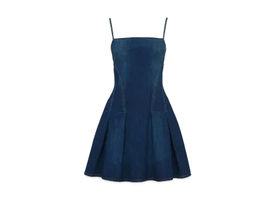 Alexander McQUEEN Denim Mini Dress "Indigo"