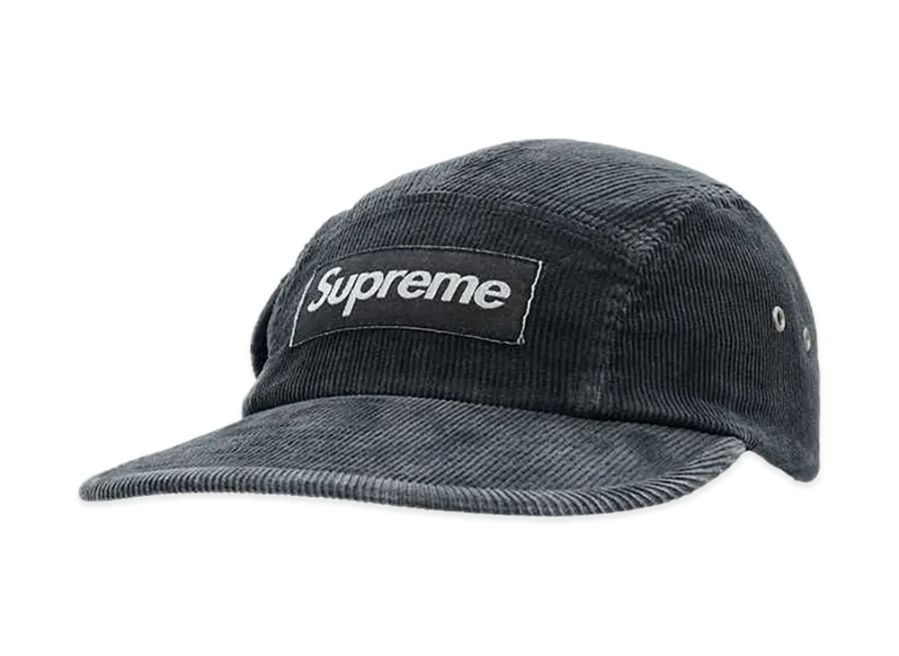 Supreme Corduroy Pocket Camp Cap "Black"