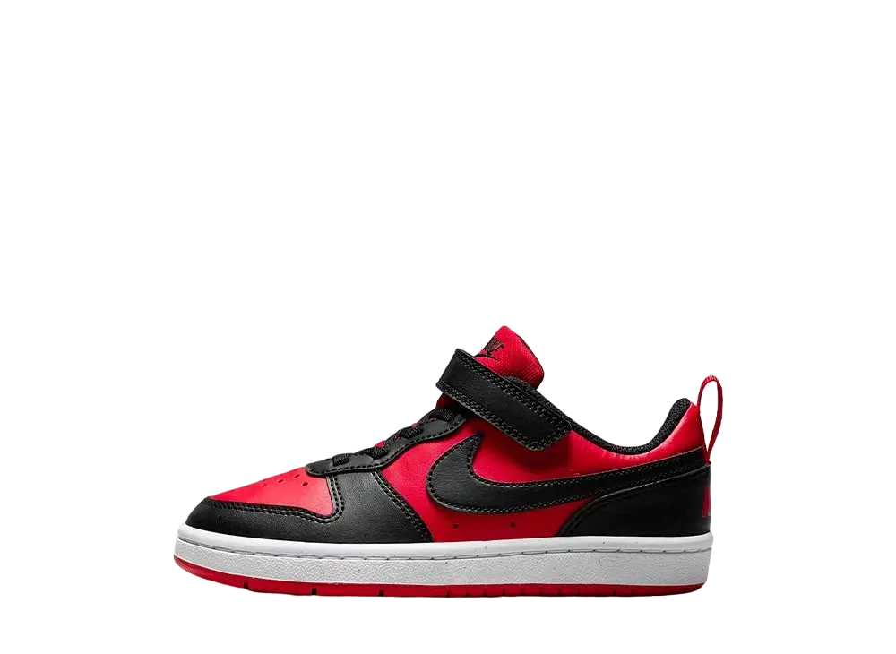 ナイキ PS コートボロー ロー リクラフト "ユニバーシティレッド/ホワイト/ブラック" (キッズ)