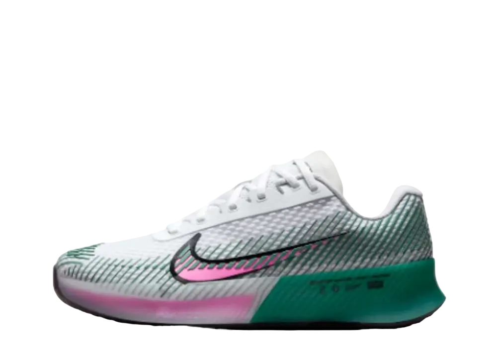 ナイキ ウィメンズ コート エアズーム ヴェイパー11 "ホワイト/バイコスタル/ブラック/プレイフルピンク"