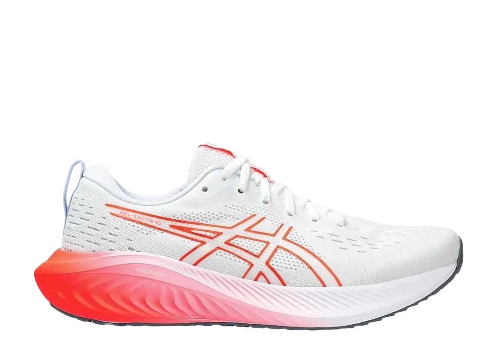アシックス ゲルエキサイト10 "ホワイト/サンライズレッド"