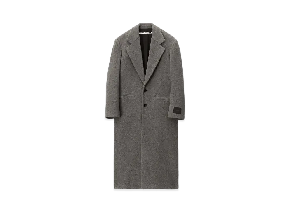 Alexander Wang Herringbone Tailoring Long Coat "Charcoal"