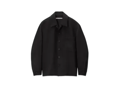 Alexander Wang Wool Oversized Tailored Shirt Jacket "Black"