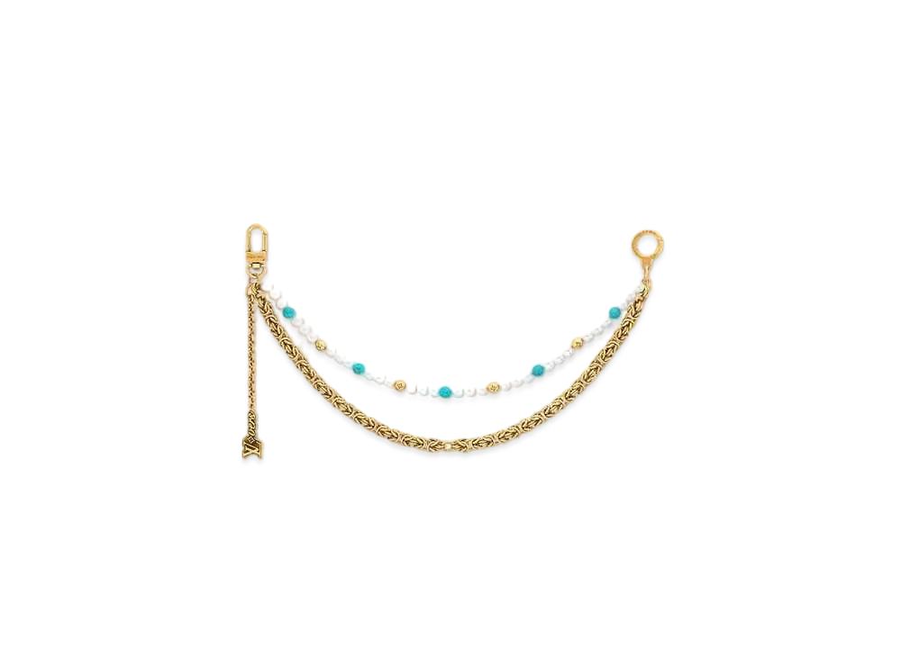 Louis Vuitton Pearls Chain Belt and Bag Charm "Multicolore"