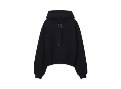 Alexander Wang Structured Terry Puff Logo Hoodie "Black"