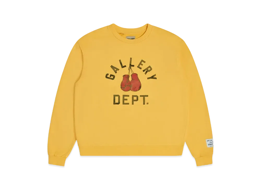 GALLERY DEPT. Boxing Merch Crewneck "Gold Yellow"