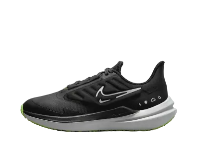 Nike Women's Air Winflo 9 Shield "Black/Dark Smoke Gray/Volt/White"