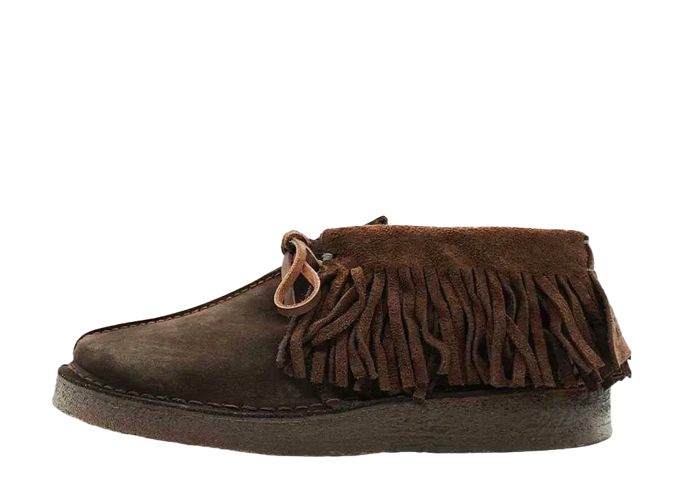 CLARKS x RECOGNIZE FRINGE DESERT TREK "DARKBROWN SUEDE"
