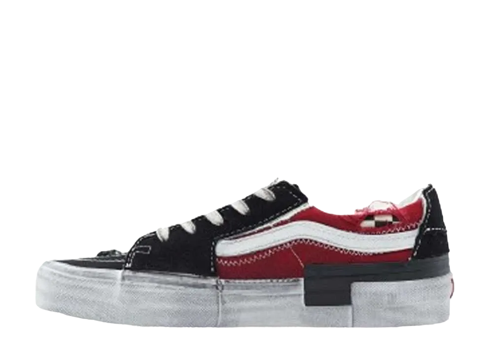 VANS SK8-LOW RECONSTRUCT "BLACK/RED"