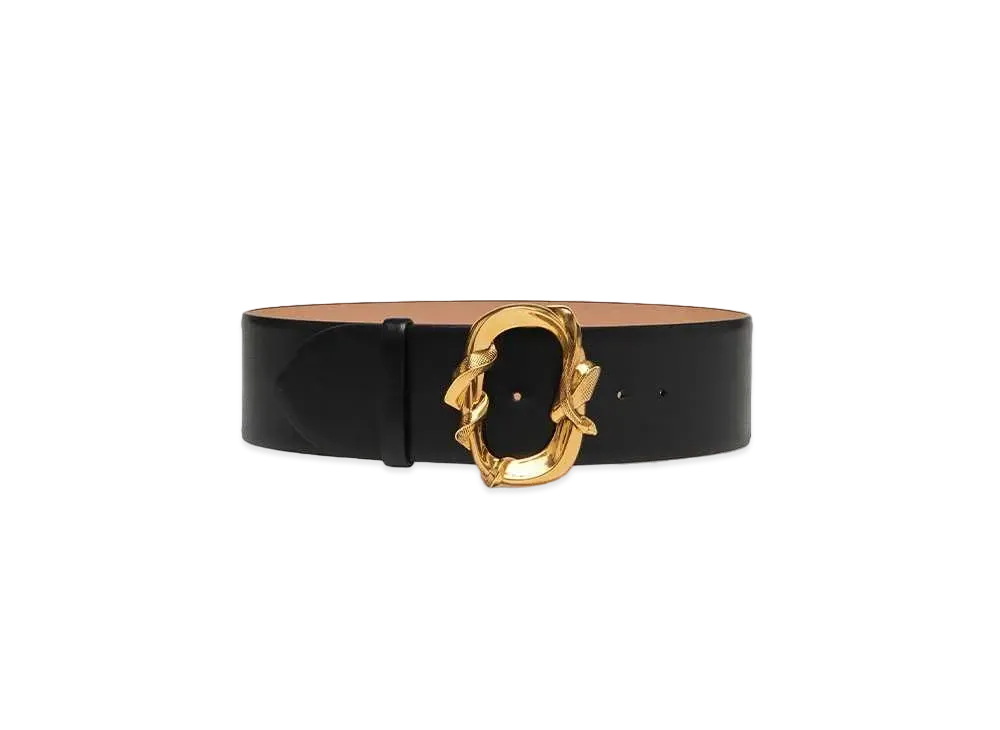 Alexander McQUEEN Snake Waist Belt "Black"