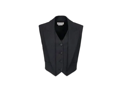 Alexander McQUEEN Pinstripe Waistcoat "Navy"