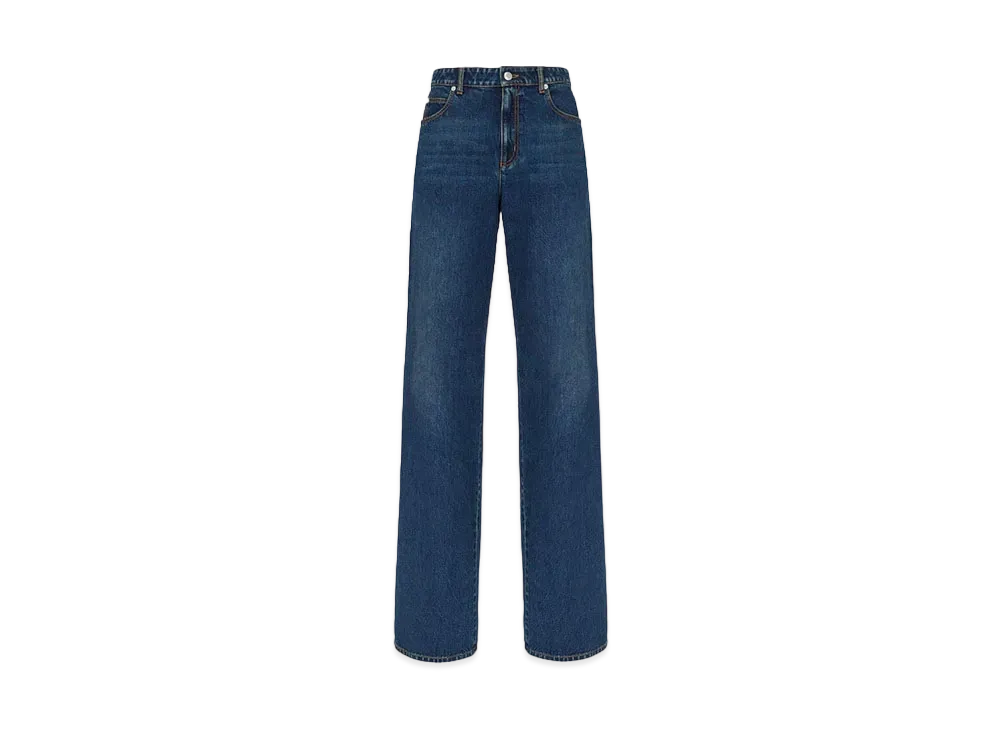 Alexander McQUEEN Wide Leg Jeans "Indigo"