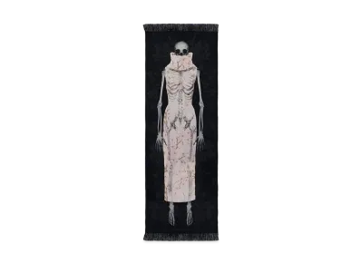 Alexander McQUEEN Blossom Skeleton Stole "Black/Pink"