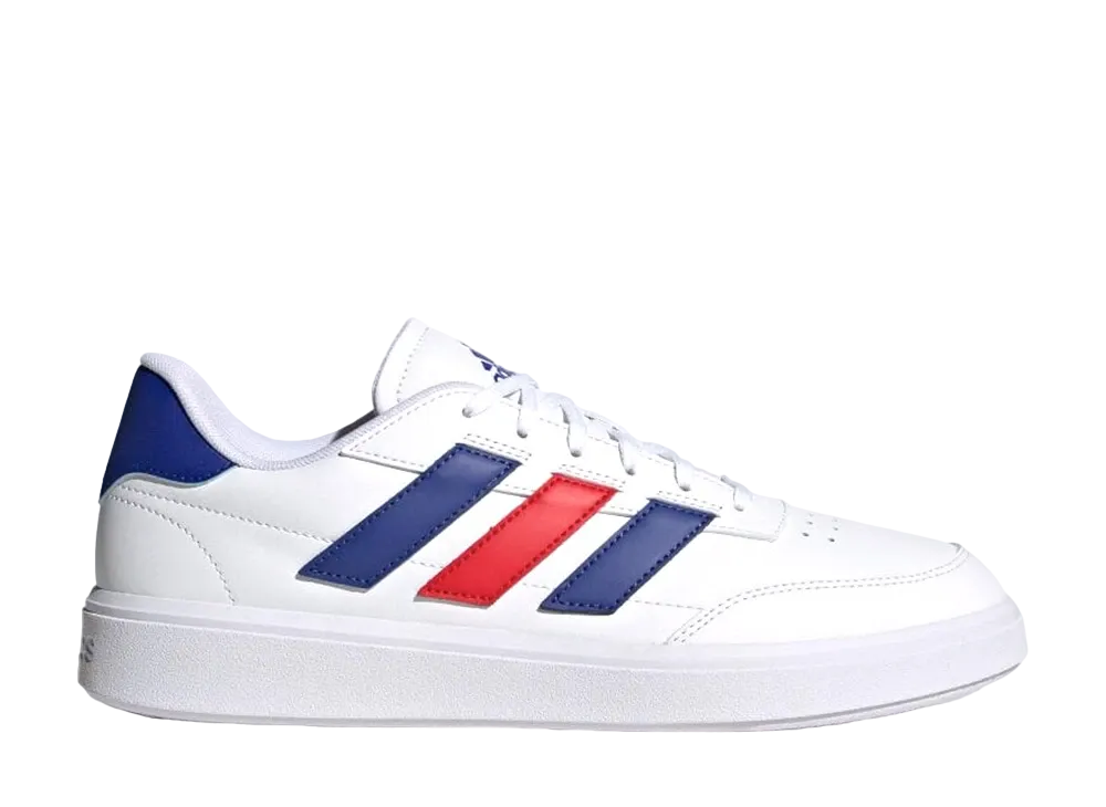 アディダス コートブロック "フットウェアホワイト/ベタースカーレット"