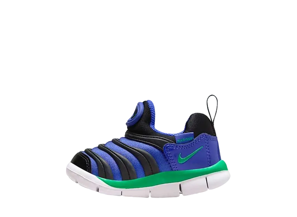 ナイキ TD ダイナモ フリー "ペルシアンバイオレット/ブラック/ホワイト/スタジアムグリーン" (キッズ)