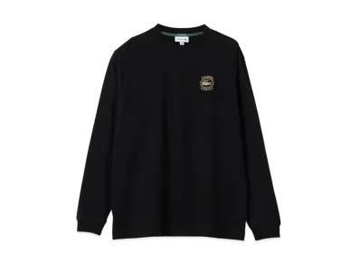 BEAMS LACOSTE for BEAM Custom Gold Badge Long Sleeve T-Shirt "Noir"