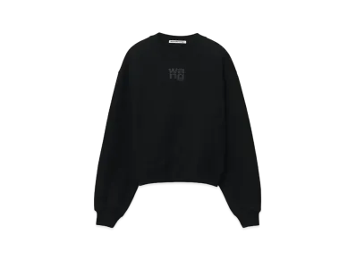 Alexander Wang Structured Terry Puff Logo Sweatshirt "Black"