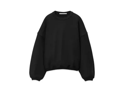 Alexander Wang Logo Embroidery Cotton Oversized Crewneck