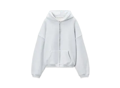 Alexander Wang Logo Embroidery Cotton Big Size Hoodie "Light Heather Gray"