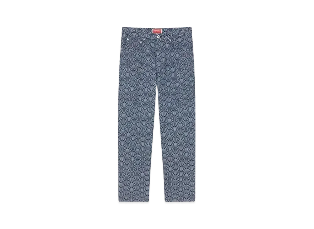 KENZO 'SEIGAIHA' Monkey Combat Jeans "Rinse Blue Denim"