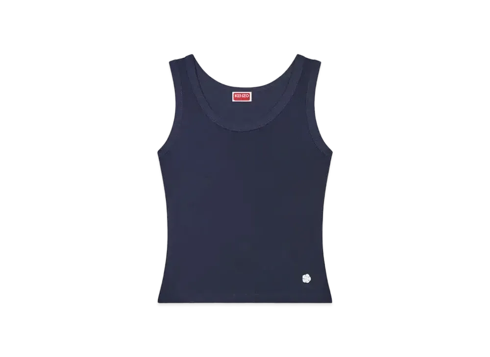 KENZO Rib Tank Tops "Blue Black"