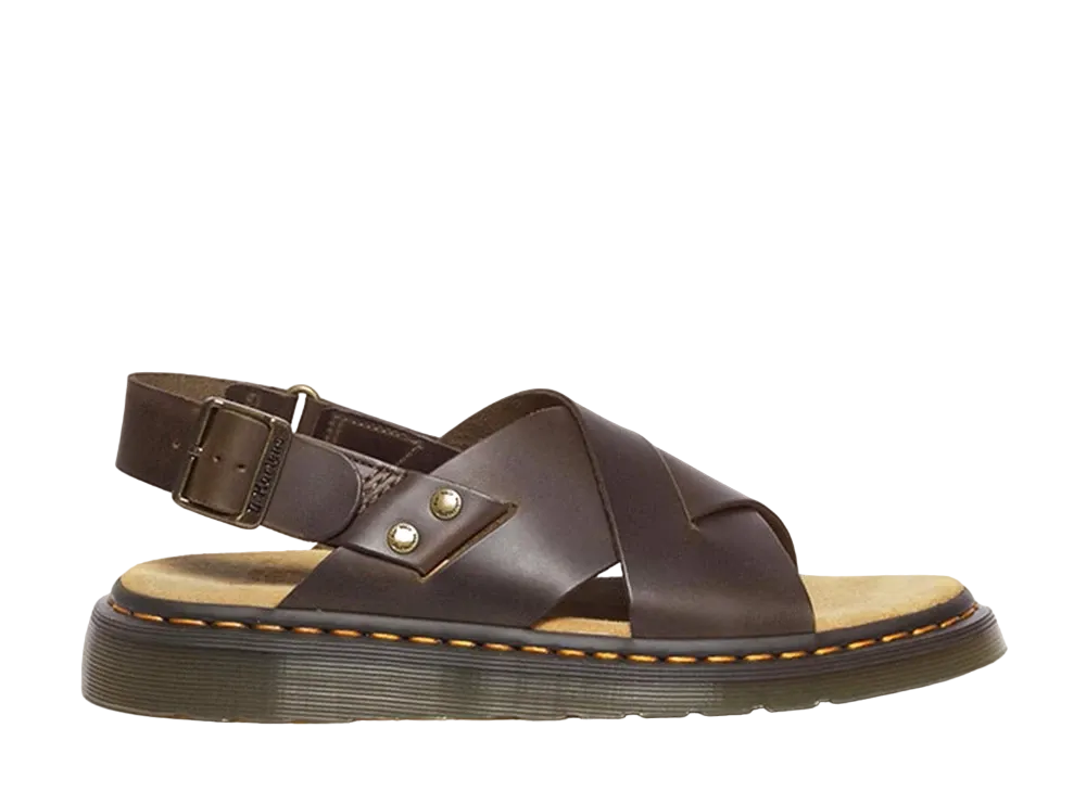 Dr.Martens Zane Cross Strap Sandal "Bracken Brown"