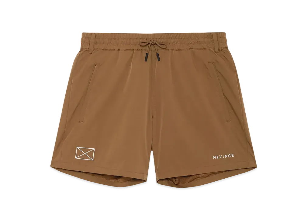 MLVINCE LIMONTA CLASSIC LOGO SHORTS "BROWN"