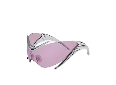 Mugler x Gentle Monster Spiral 01 M01 "Silver/Violet Lenses"