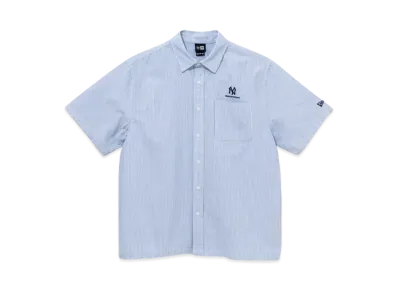 NEW ERA x thisisneverthat Short Sleeve Shirt New York Yankees "Stripe Blue"