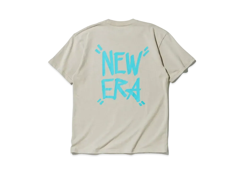 NEW ERA STORE LIMITED Short Sleeve Cotton T-shirt Tagging Regular Fit "Stone"
